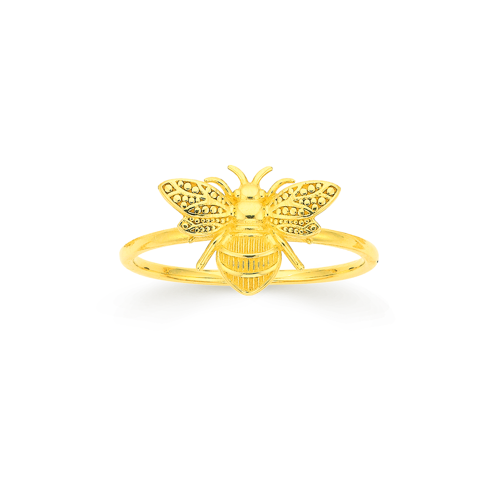 9ct Gold Bumble Bee Dress Ring