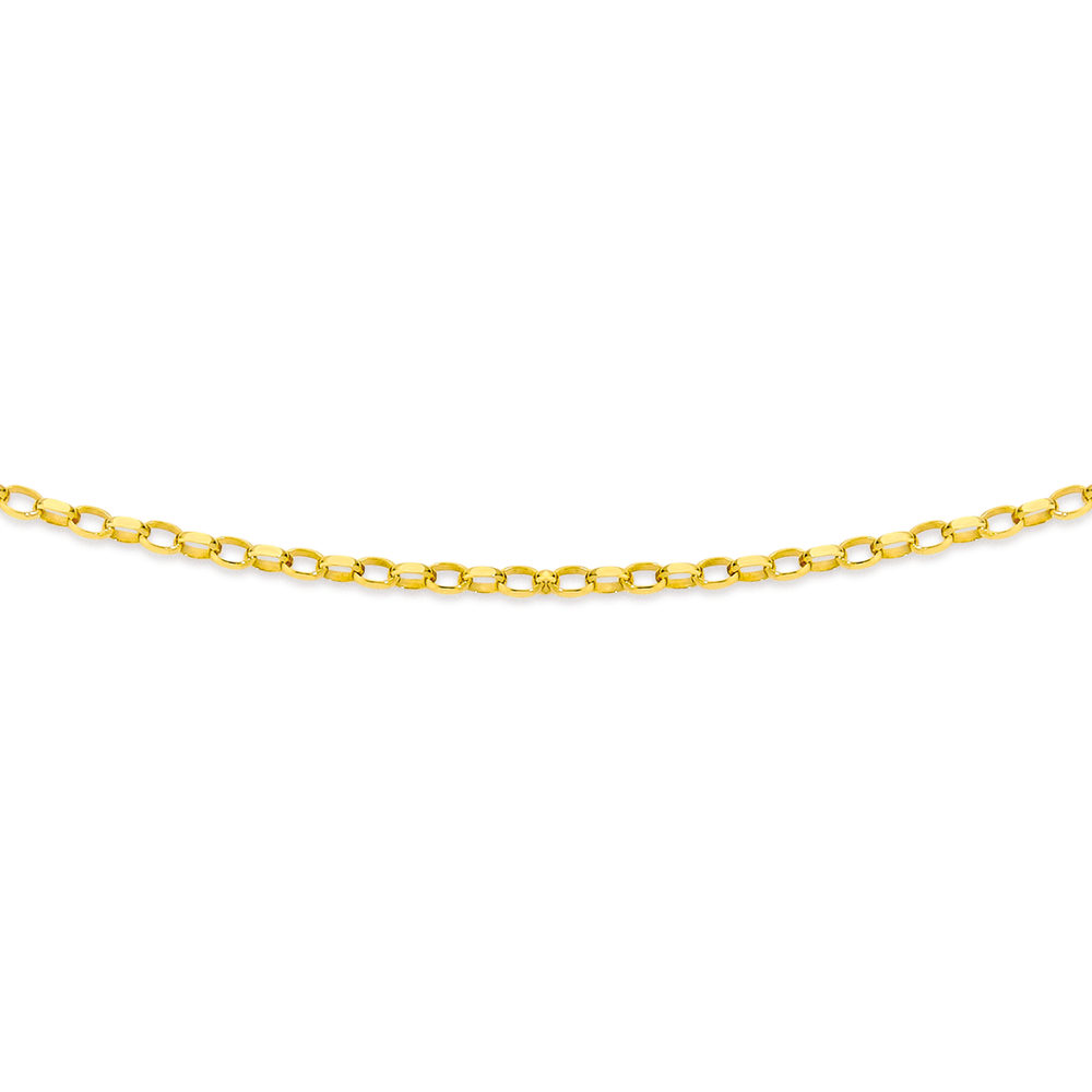 9ct Gold 45cm Solid Belcher Chain