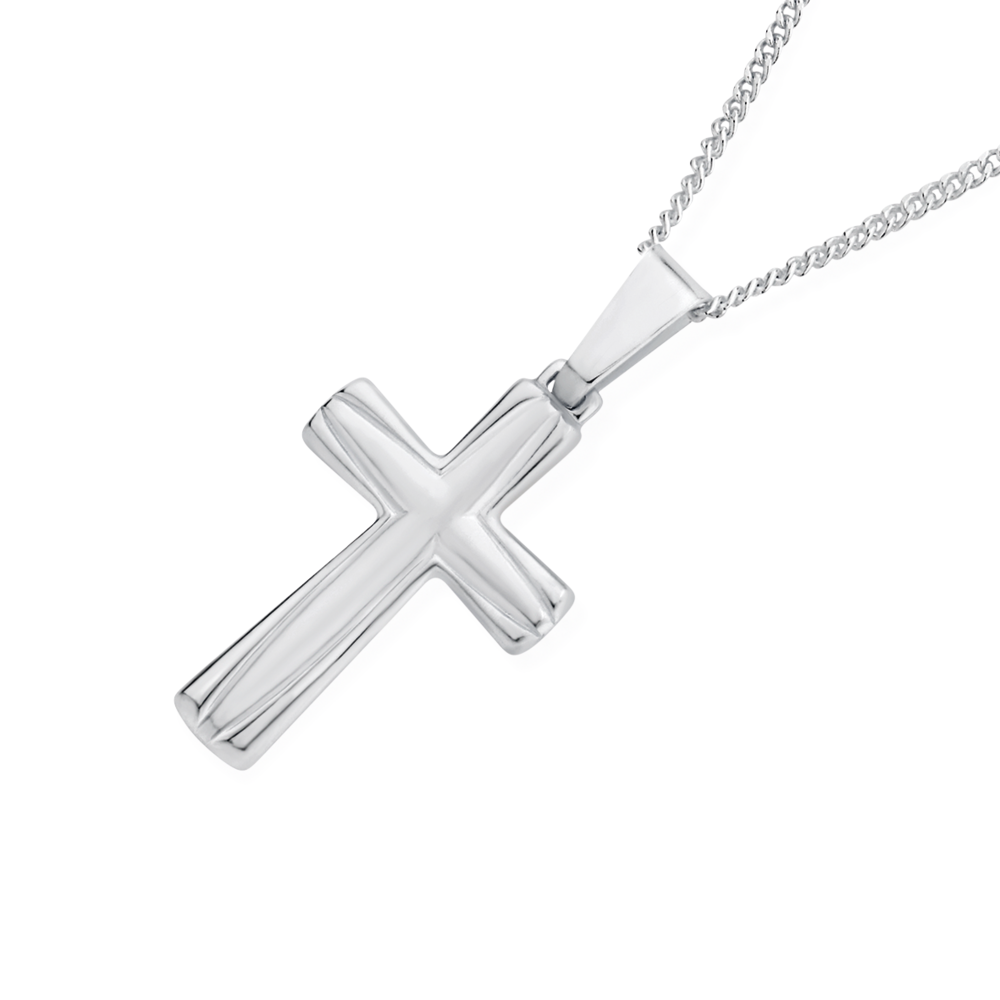 Silver 30mm Cross Pendant