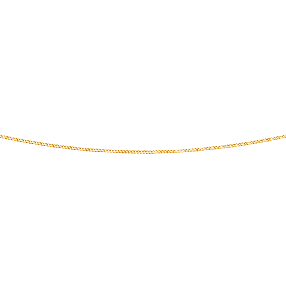 9ct Gold 42cm Solid Curb Chain
