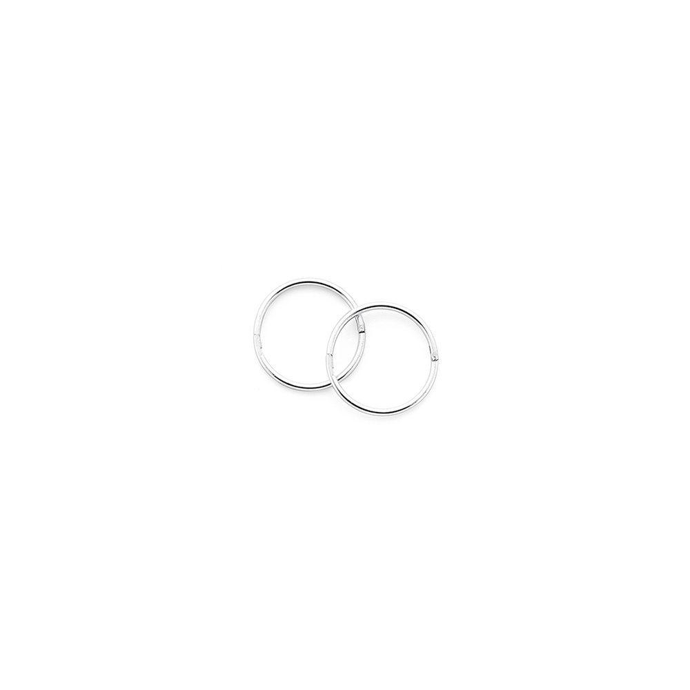 Sterling Silver 14mm Large Polished Sleepers