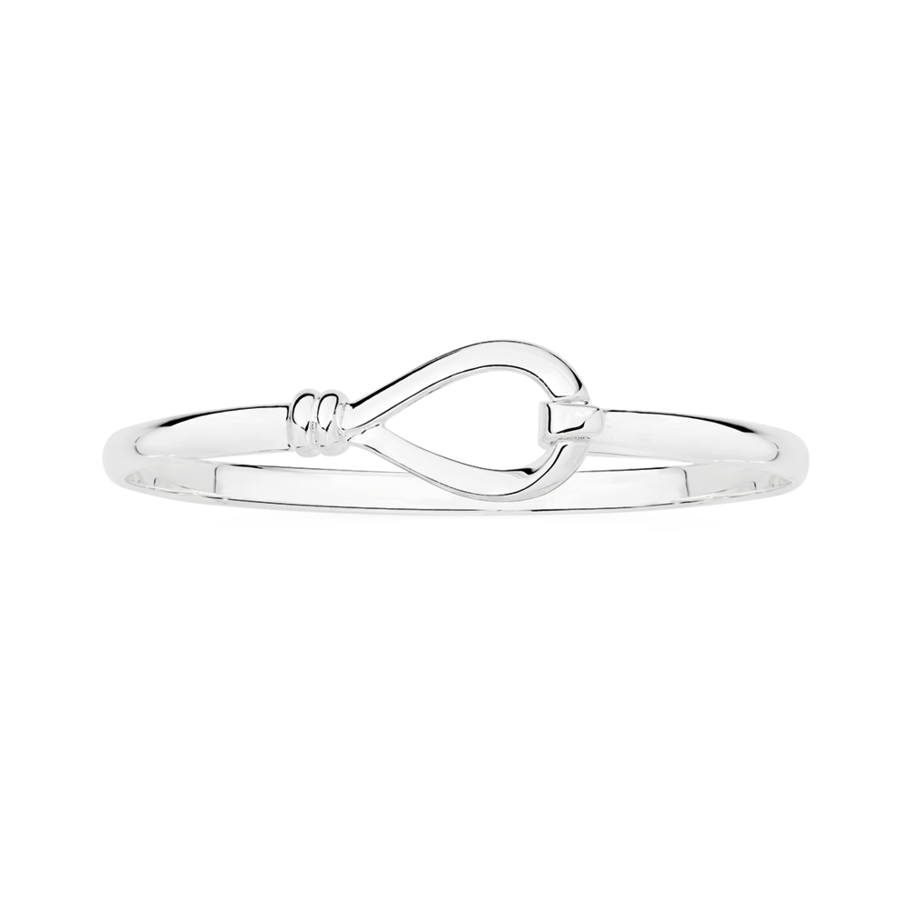 Silver Solid 64mm Friendship Bangle